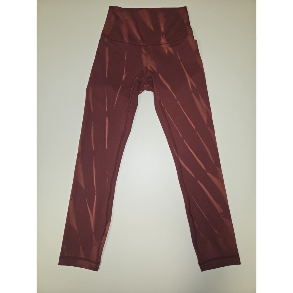 Lululemon‎ Wunder Train High Rise Exercise Workout Legging Burgundy Size 2